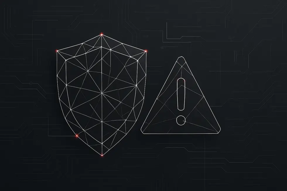 DeFiのネットワーク構造を暗示する近未来的ワイヤーフレーム図