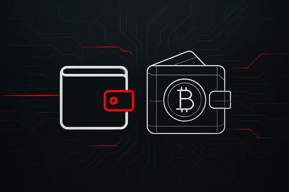 暗号資産ウォレットの役割と仕組みを図解したイメージ